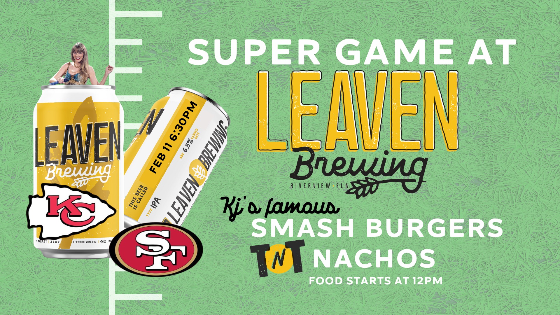 Leaven Brewing in Riverview hosting party for The Big Game on Feb. 11